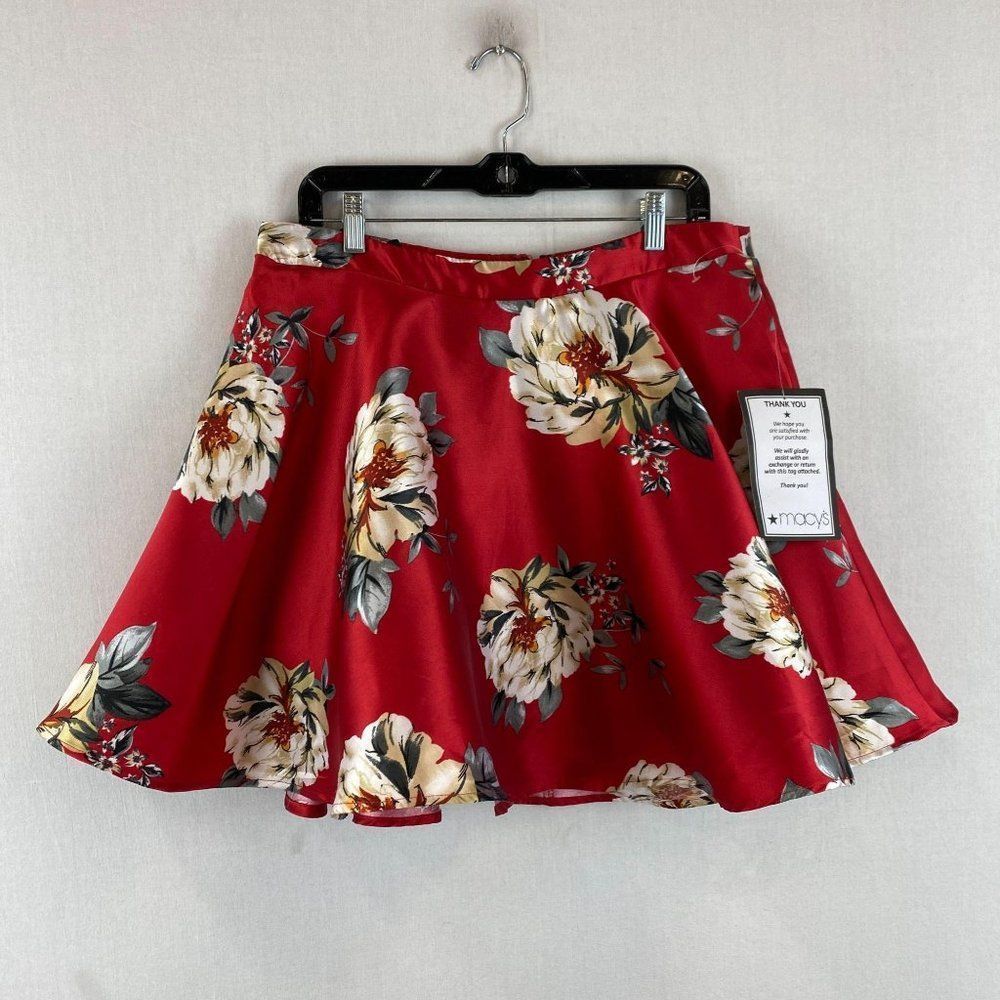 CITY STUDIO Macy's Red Skirt NWT